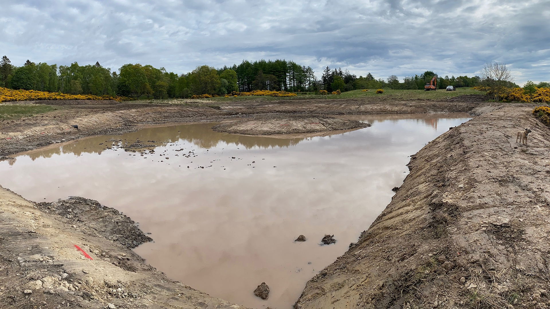 Construction of lakes and ponds